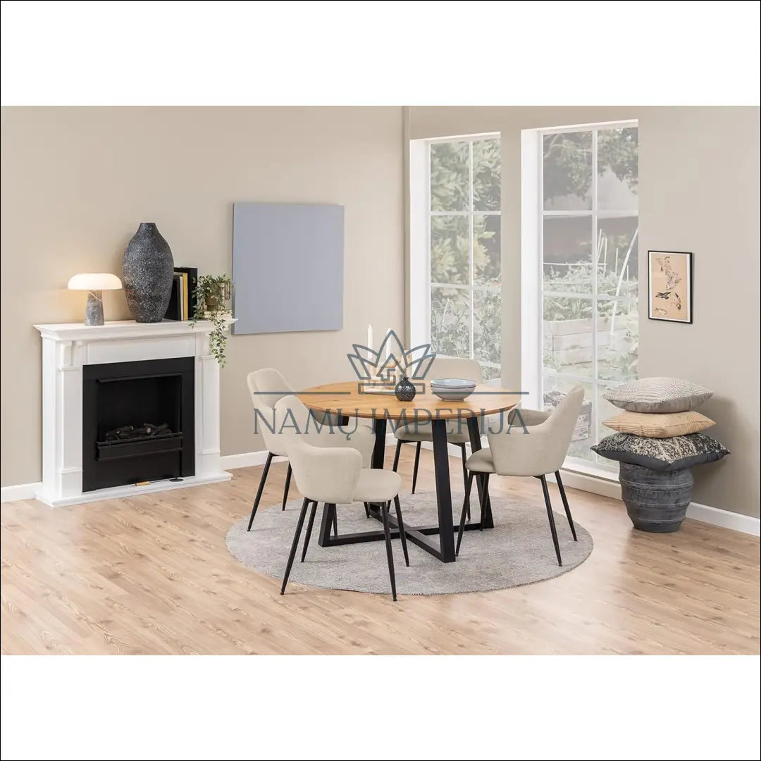 Kėdė VI976 - €79 Save 55% 50-100, __label:Pristatymas 1-2 d.d., color-smelio, kedes-valgomojo, material-gobelenas €50