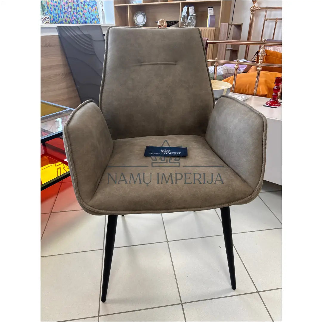 Kėdė VI982 - €130 Save 55% 100-200, __label:Pristatymas 1-2 d.d., color-ruda, kedes-valgomojo, material-dirbtine-oda
