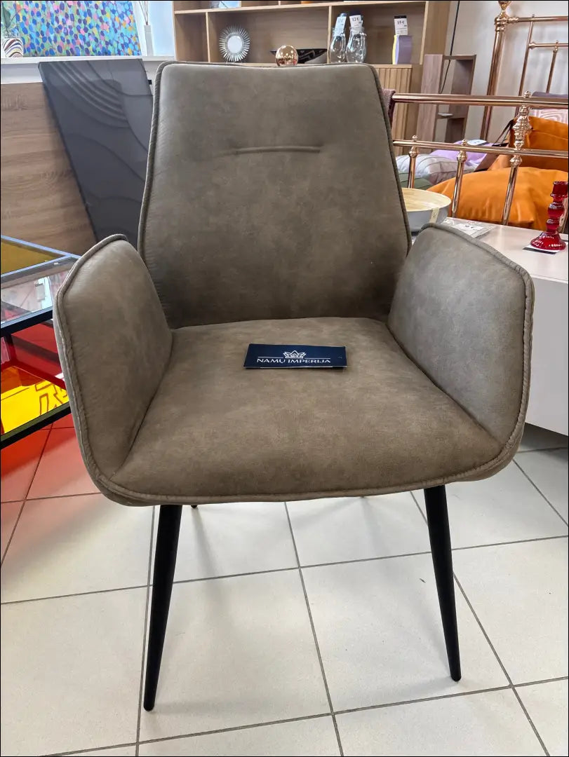 Kėdė VI982 - €130 Save 55% 100-200, __label:Pristatymas 1-2 d.d., color-ruda, kedes-valgomojo, material-dirbtine-oda