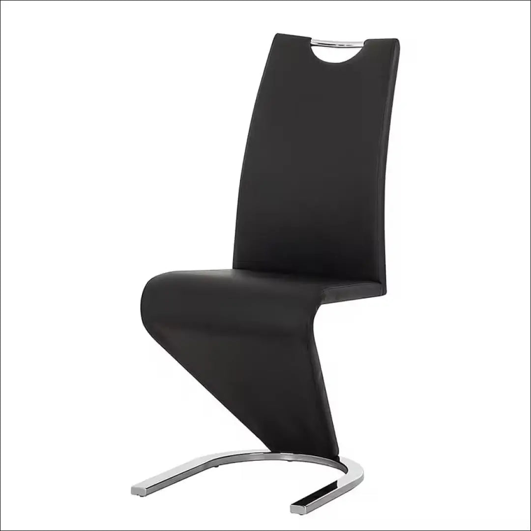 Kėdė VI992 - €38 Save 60% 25-50, __label:Pristatymas 1-2 d.d., color-juoda, color-sidabrine, material-eko-oda €25