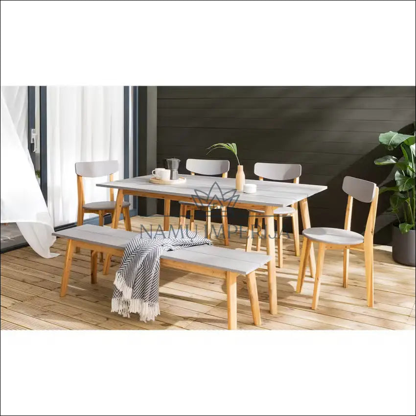 Kėdė VI996 - €34 Save 55% 25-50, __label:Pristatymas 1-2 d.d., color-pilka, color-ruda, kedes-valgomojo €25 to €50