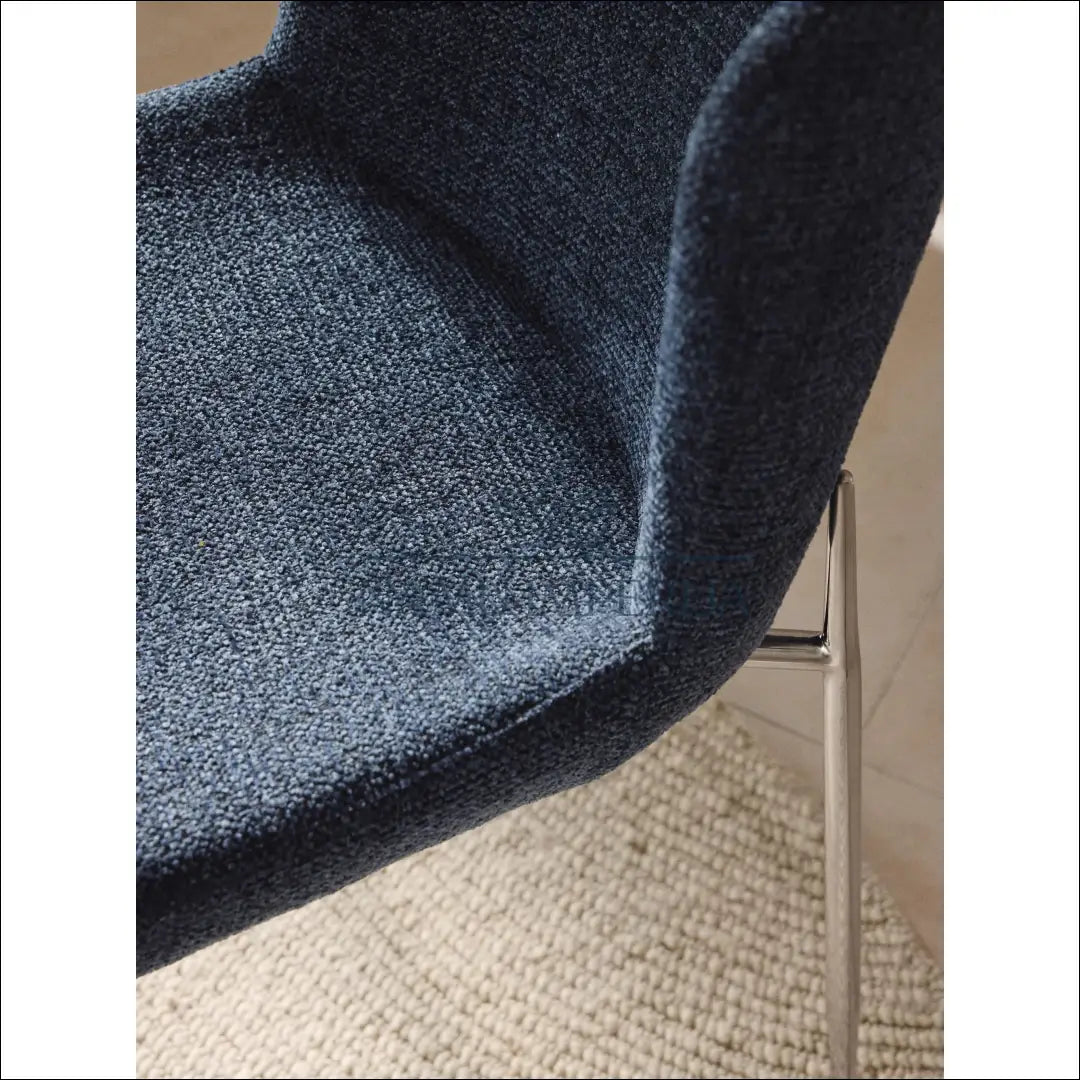 Kėdė VI997 - €135 Save 50% 100-200, __label:Pristatymas 1-2 d.d., color-melyna, kedes-valgomojo, material-gobelenas