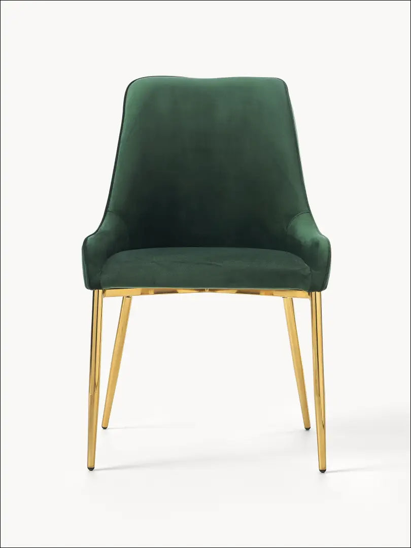 Kėdė VI999 - €115 Save 50% 100-200, __label:Pristatymas 1-2 d.d., color-zalia, kedes-valgomojo, material-aksomas €100