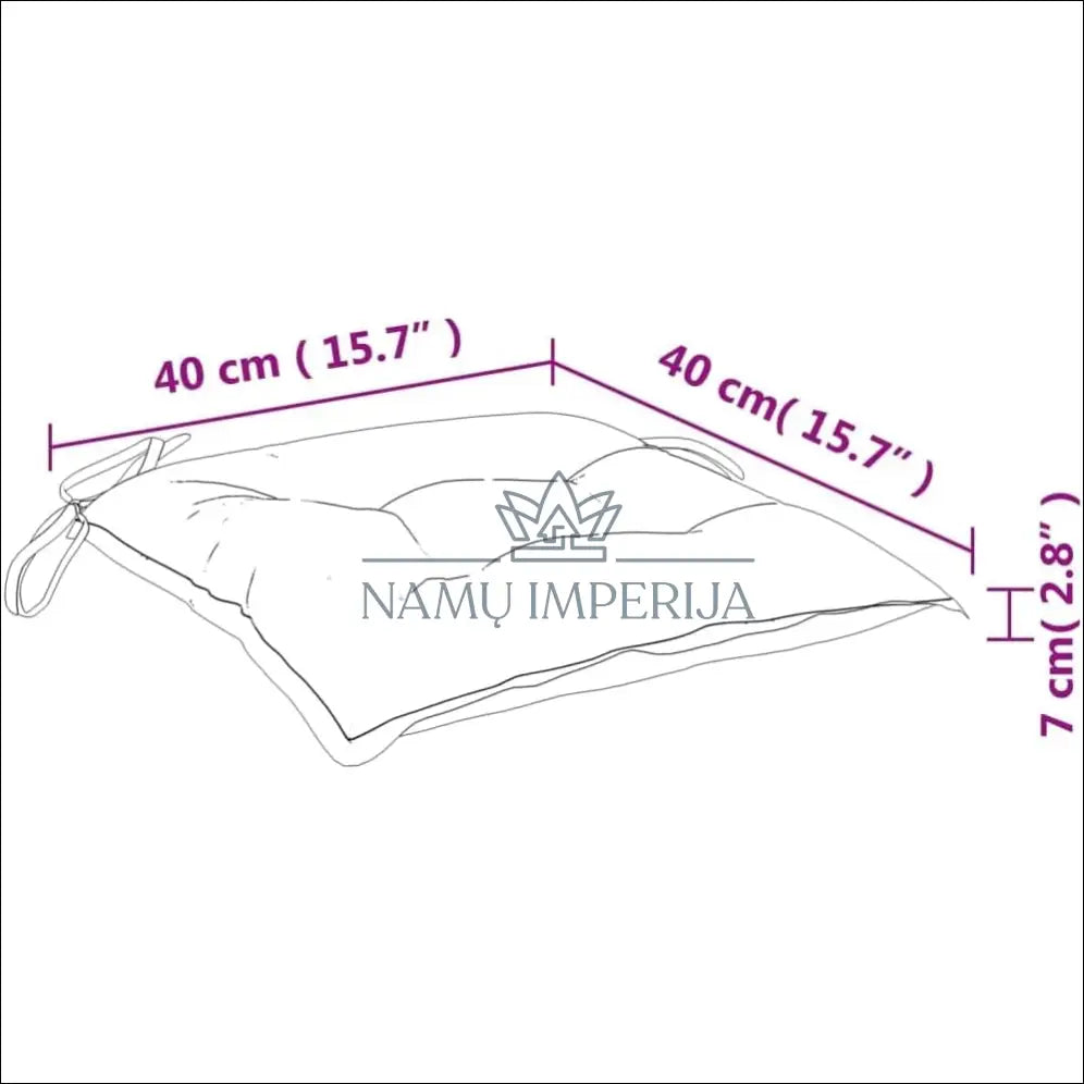 Kėdės pagalvėlių komplektas (2vnt) DI10099 - €10 Save 50% __label:Pristatymas 1-2 d.d., color-rozine, kedes-pagalvele,