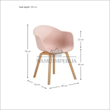 Laadige pilt üles galeriivaatesse Kėdžių komplektas (4vnt) VI367 - €252 Save 65% color-rozine, kedes-valgomojo, material-medzio-masyvas,
