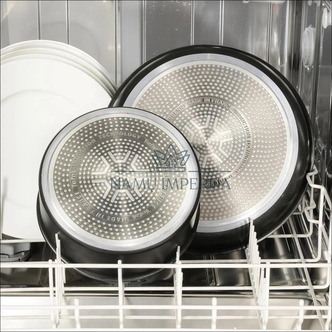 Keptuvių komplektas (3vnt) ’Tefal’ DI9422 - €50 Save 60% 50-100, __label:Pristatymas 1-2 d.d., color-juoda, interjeras,