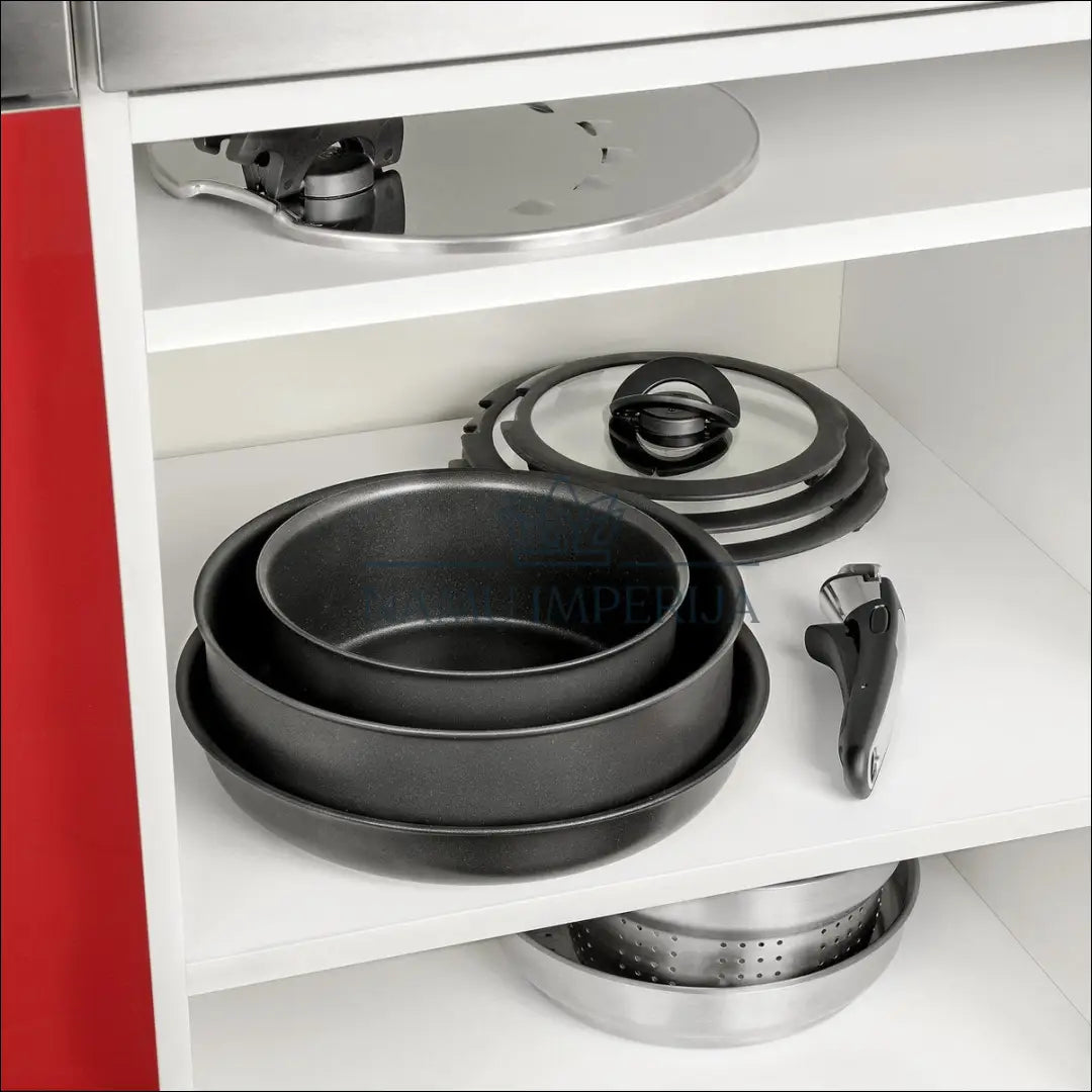 Keptuvių komplektas (3vnt) ’Tefal’ DI9422 - €50 Save 60% 50-100, __label:Pristatymas 1-2 d.d., color-juoda, interjeras,