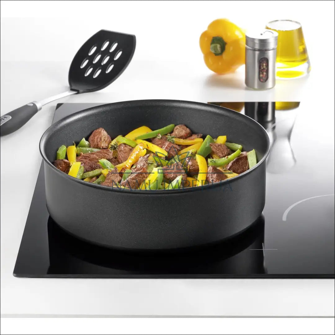 Keptuvių komplektas (3vnt) ’Tefal’ DI9422 - €50 Save 60% 50-100, __label:Pristatymas 1-2 d.d., color-juoda, interjeras,