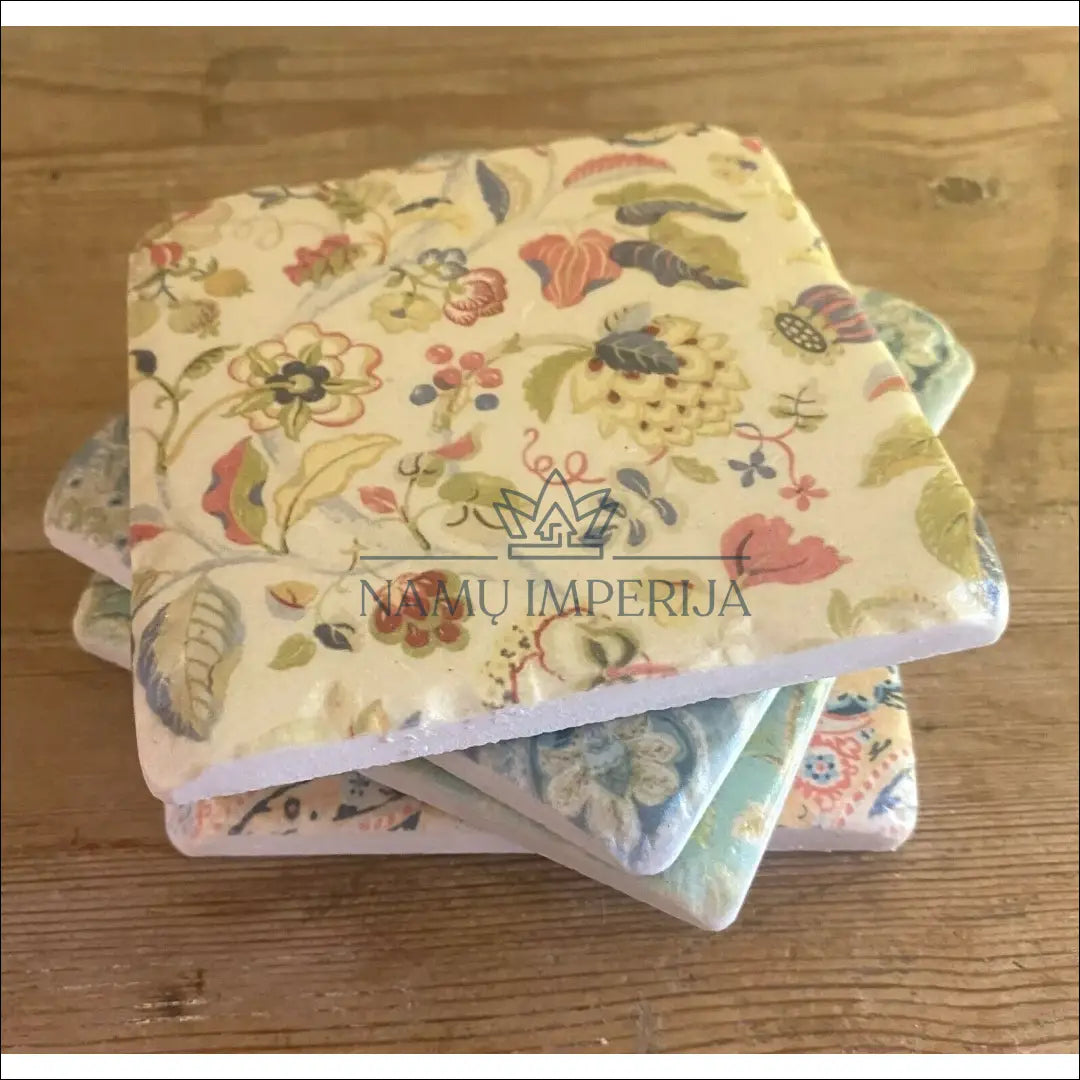 Keramikos padėkliukų komplektas (4vnt) DI9012 - €6 Save 50% __label:Pristatymas 1-2 d.d., color-marga, color-margas,