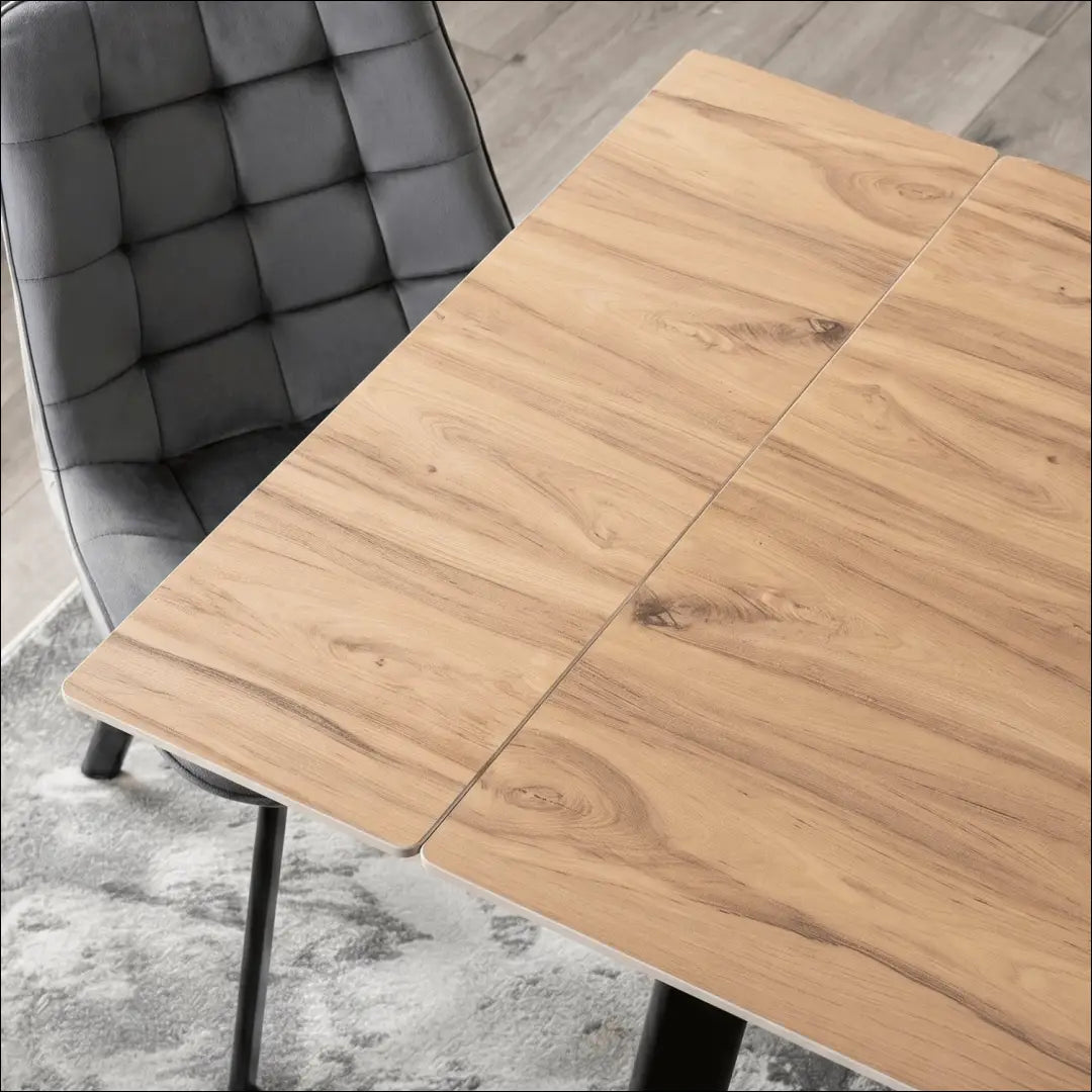 Keraminis ištraukiamas stalas 90–150 cm ąžuolas/juoda TE2459 - €319 Save 15% __label:Pristatymas 5-14 d.d., Newelite