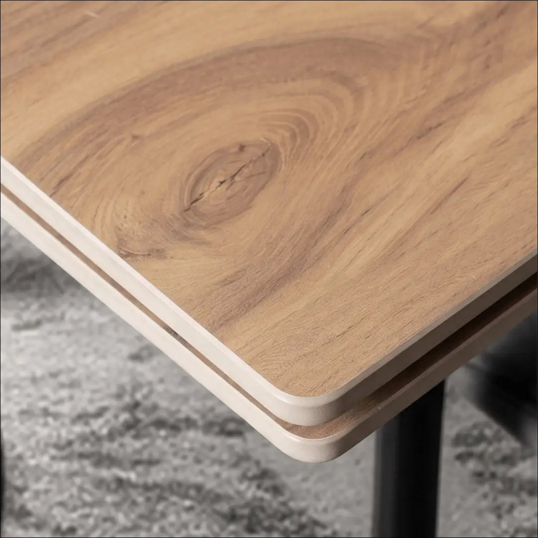 Keraminis ištraukiamas stalas 90–150 cm ąžuolas/juoda TE2459 - €319 Save 15% __label:Pristatymas 5-14 d.d., Newelite