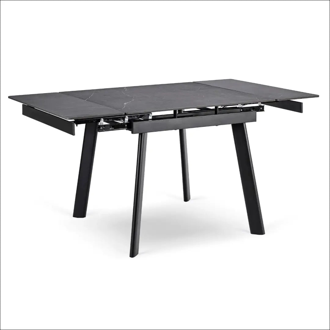 Keraminis ištraukiamas stalas 90–150 cm juodas marmuras/juoda TE2410 - €319 Save 15% __label:Pristatymas 5-14 d.d.,