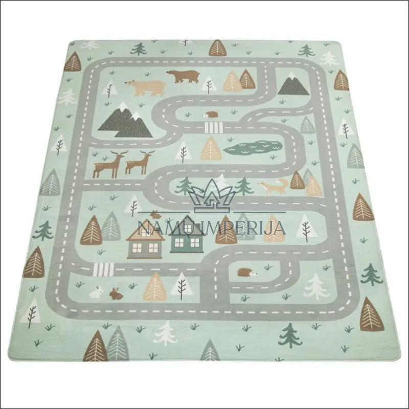 Kilimas NI5866 - €91 100-200, 50-100, __label:Pristatymas 5-14 d.d., color-turkis, kilimai Kilimai Kids Rug Girls