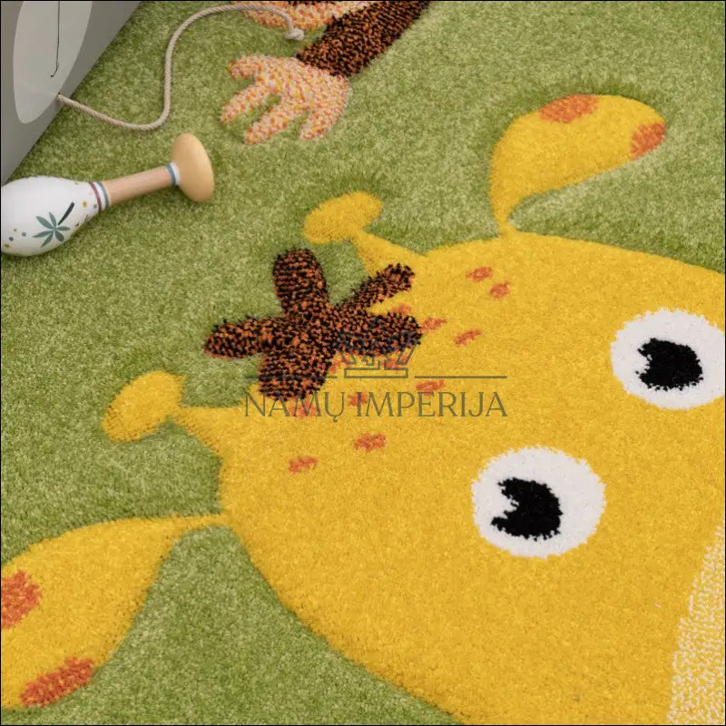 Kilimas NI5863 - €114 100-200, 50-100, color-zalia, kilimai, newdiva2 Kilimai Kids Rug Nursery Modern Animal Motif