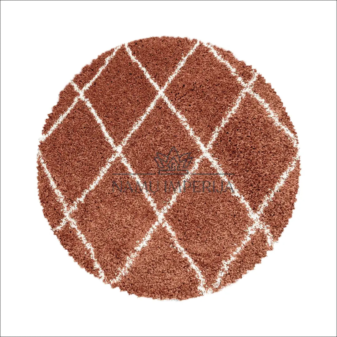 Kilimas NI2225 - €19 Save 30% 100-200, 25-50, 50-100, __label:Pristatymas 5-14 d.d., apvalus 80 cm skersmuo / Terakota