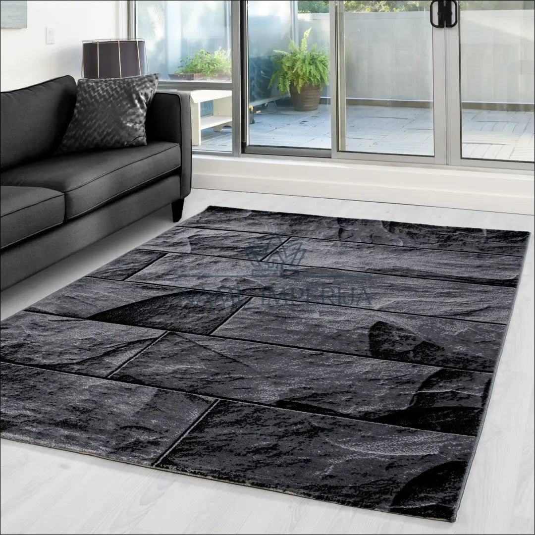 Kilimas NI2418 - €44 Save 30% 100-200, 25-50, 50-100, __label:Pristatymas 5-14 d.d., ayy 80 x 150 cm / Juoda