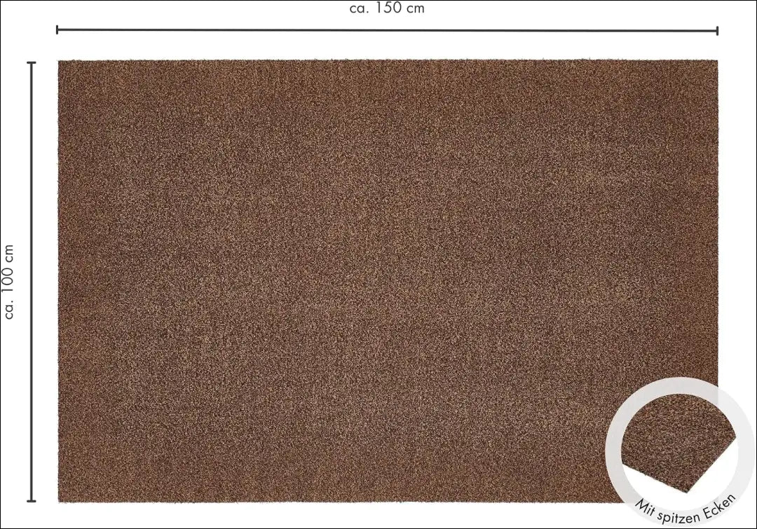 Kilimas gumuota apačia RU1687 - €44 Save 50% 25-50, __label:Pristatymas 1-2 d.d., color-ruda, Dydis-100-x-150-cm,