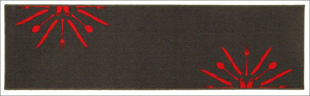 Kilimas neslystančiu pagrindu RU1607 - €60 Save 50% 50-100, __label:Pristatymas 1-2 d.d., color-pilka, color-raudona,