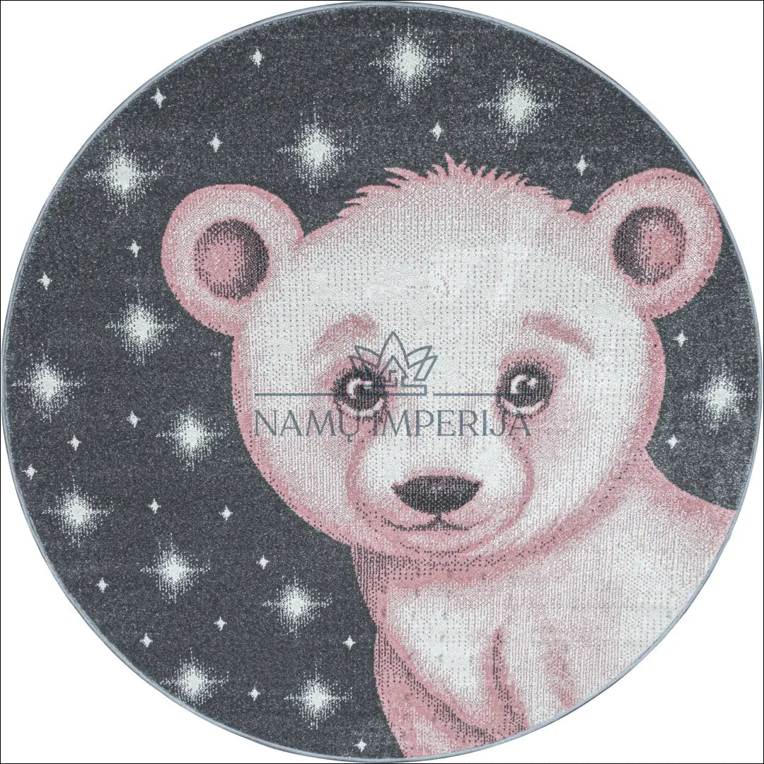 Kilimas NI2001 - €53 Save 30% -30% , 100-200, 50-100, __label:Pristatymas 5-14 d.d., apvalus 120 cm skersmuo / Rožinė