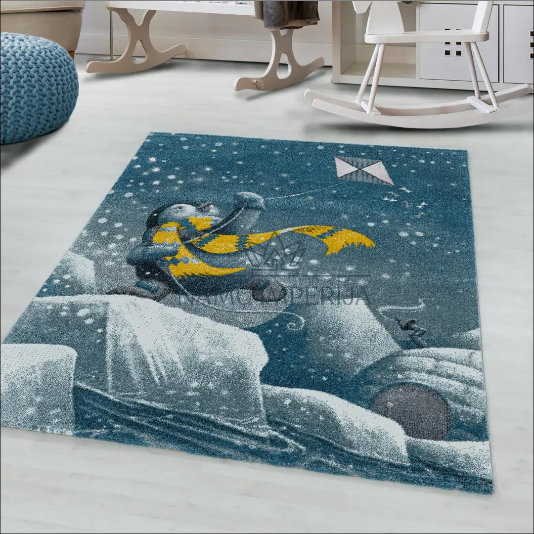 Kilimas NI2021 - €49 Save 30% -30% , 100-200, 25-50, 50-100, __label:Pristatymas 5-14 d.d. 80 x 150 cm / Mėlyna