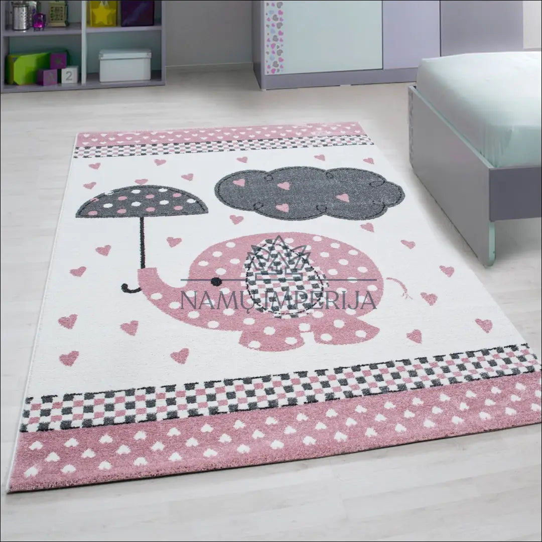 Kilimas NI2038 - €53 Save 30% -30% , 100-200, 50-100, __label:Pristatymas 5-14 d.d., apvalus 80 x 150 cm / Rožinė