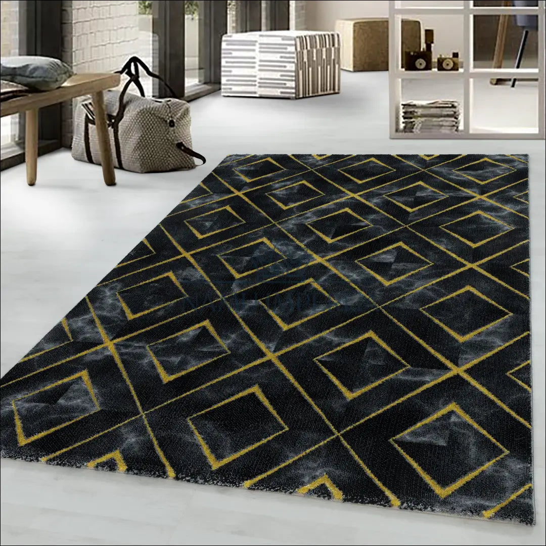 Kilimas NI2137 - €55 Save 30% 100-200, 50-100, __label:Pristatymas 5-14 d.d., ayy, color-auksine 80 x 150 cm / Auksinė