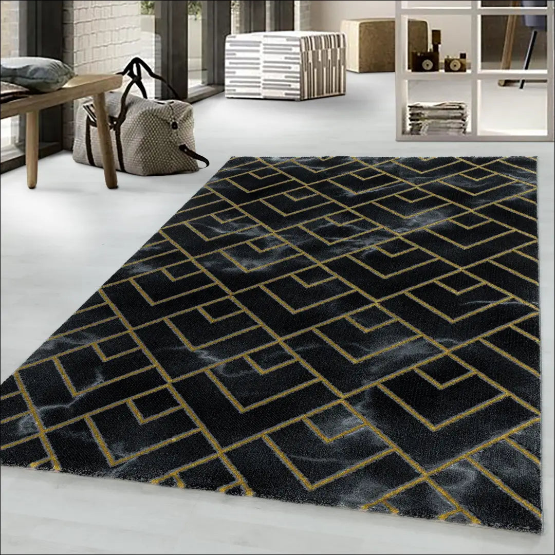 Kilimas NI2143 - €92 Save 30% 100-200, 50-100, __label:Pristatymas 5-14 d.d., ayy, color-auksine 80 x 250 cm / Auksinė