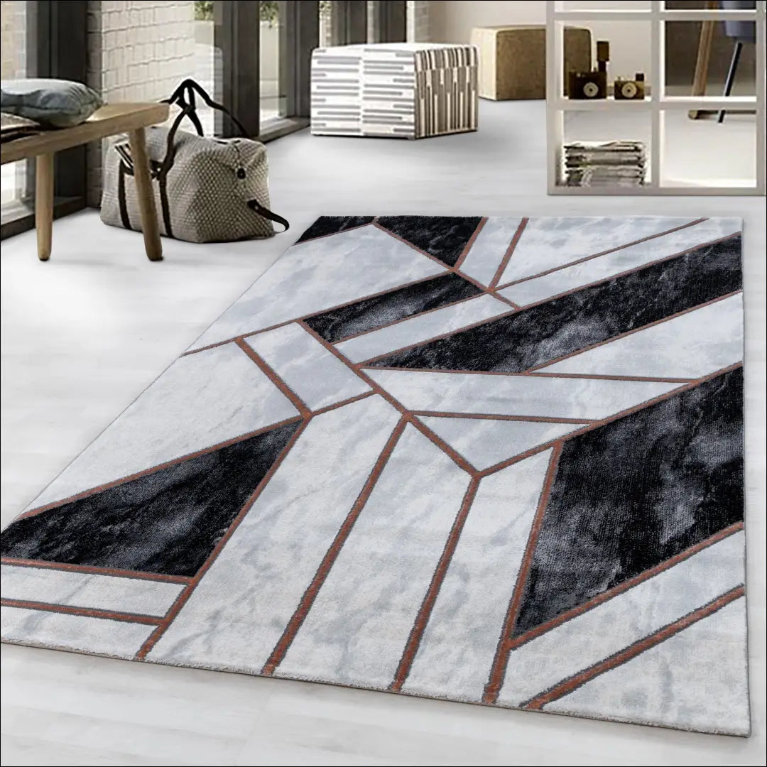 Kilimas NI2151 - €55 Save 30% 100-200, 50-100, __label:Pristatymas 5-14 d.d., ayy, color-auksine 80 x 150 cm / Pilka