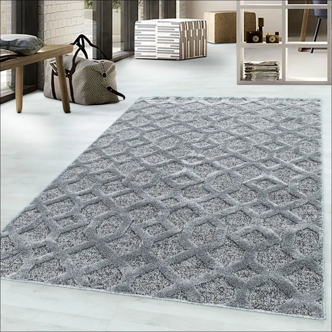 Kilimas NI2158 - €34 Save 30% 100-200, 25-50, 50-100, __label:Pristatymas 5-14 d.d., apvalus 60 x 110 cm / Pilka