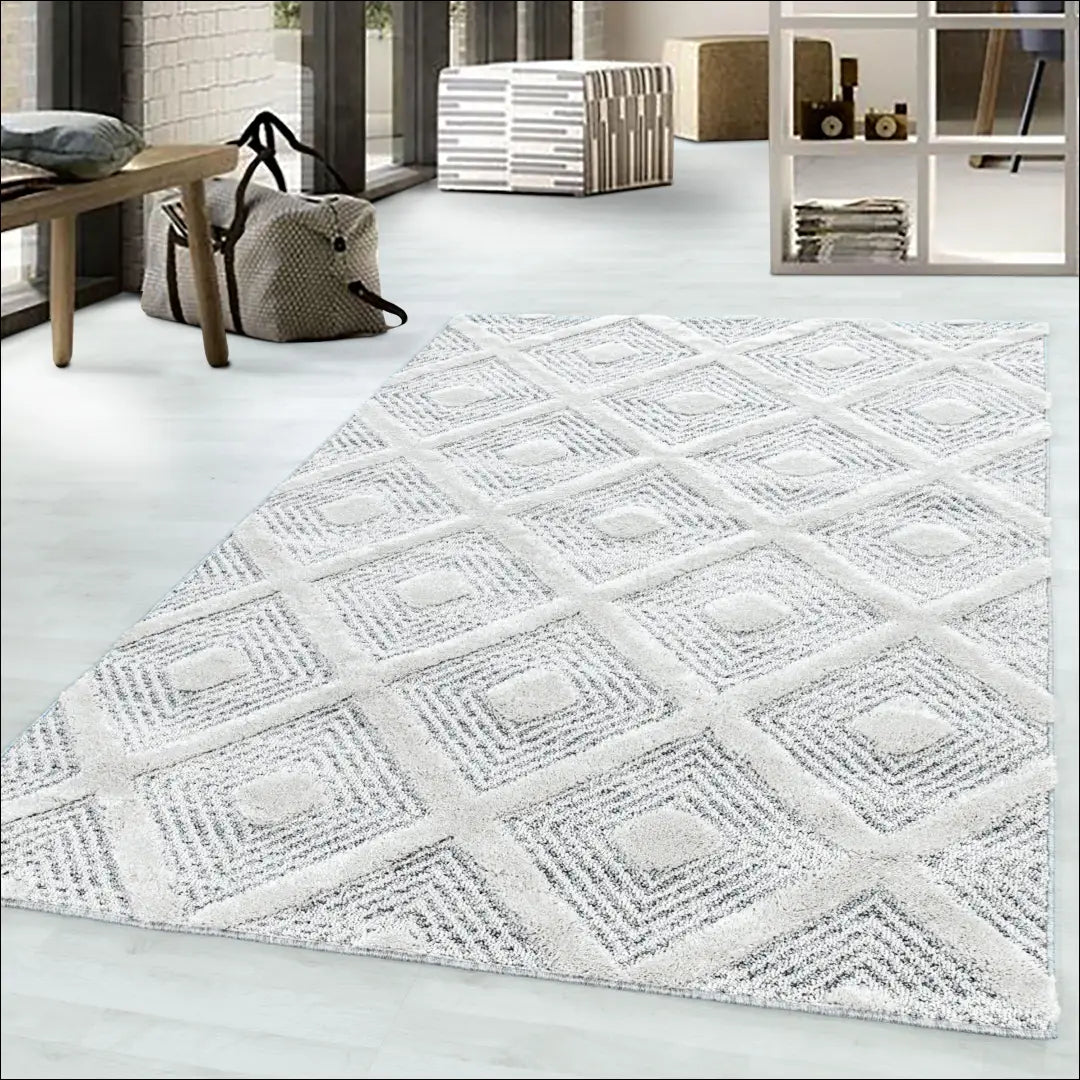 Kilimas NI2163 - €34 Save 30% 100-200, 25-50, 50-100, __label:Pristatymas 5-14 d.d., apvalus 60 x 110 cm / Pilka