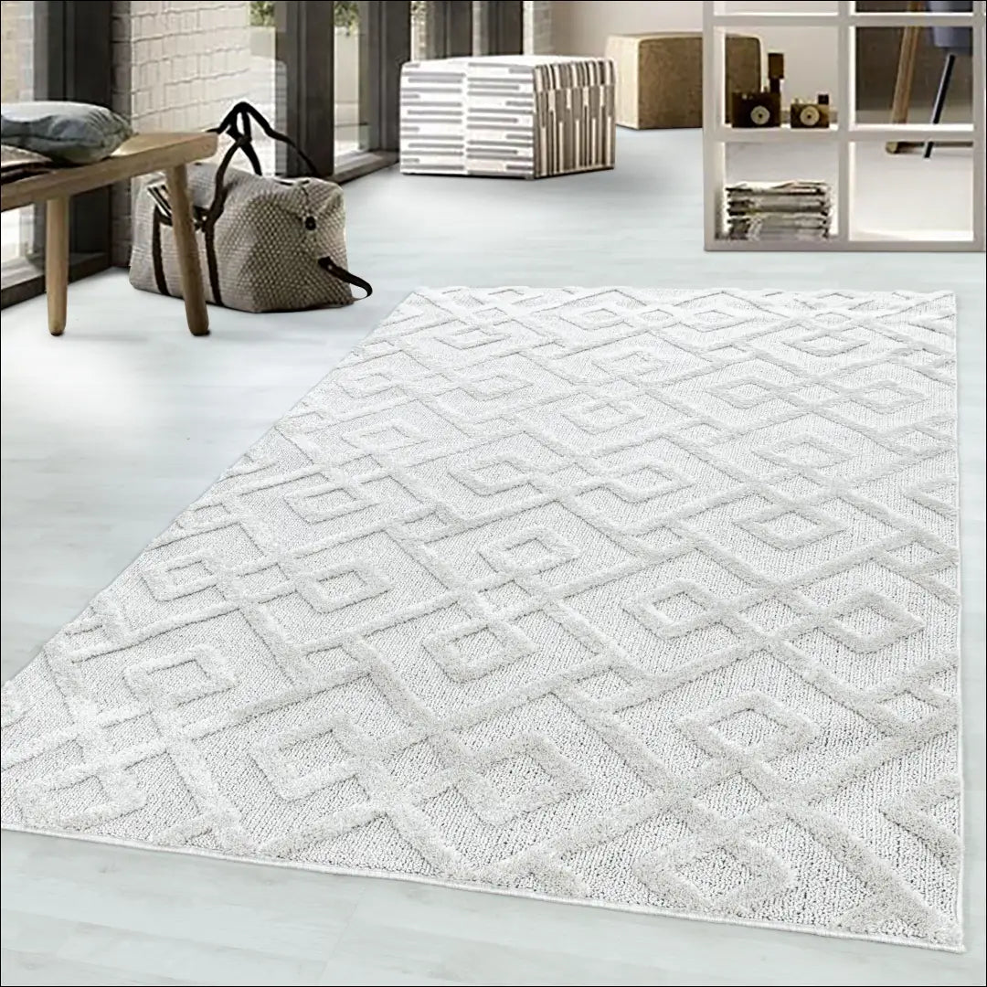 Kilimas NI2164 - €34 Save 30% 100-200, 25-50, 50-100, __label:Pristatymas 5-14 d.d., apvalus 60 x 110 cm / Kremas