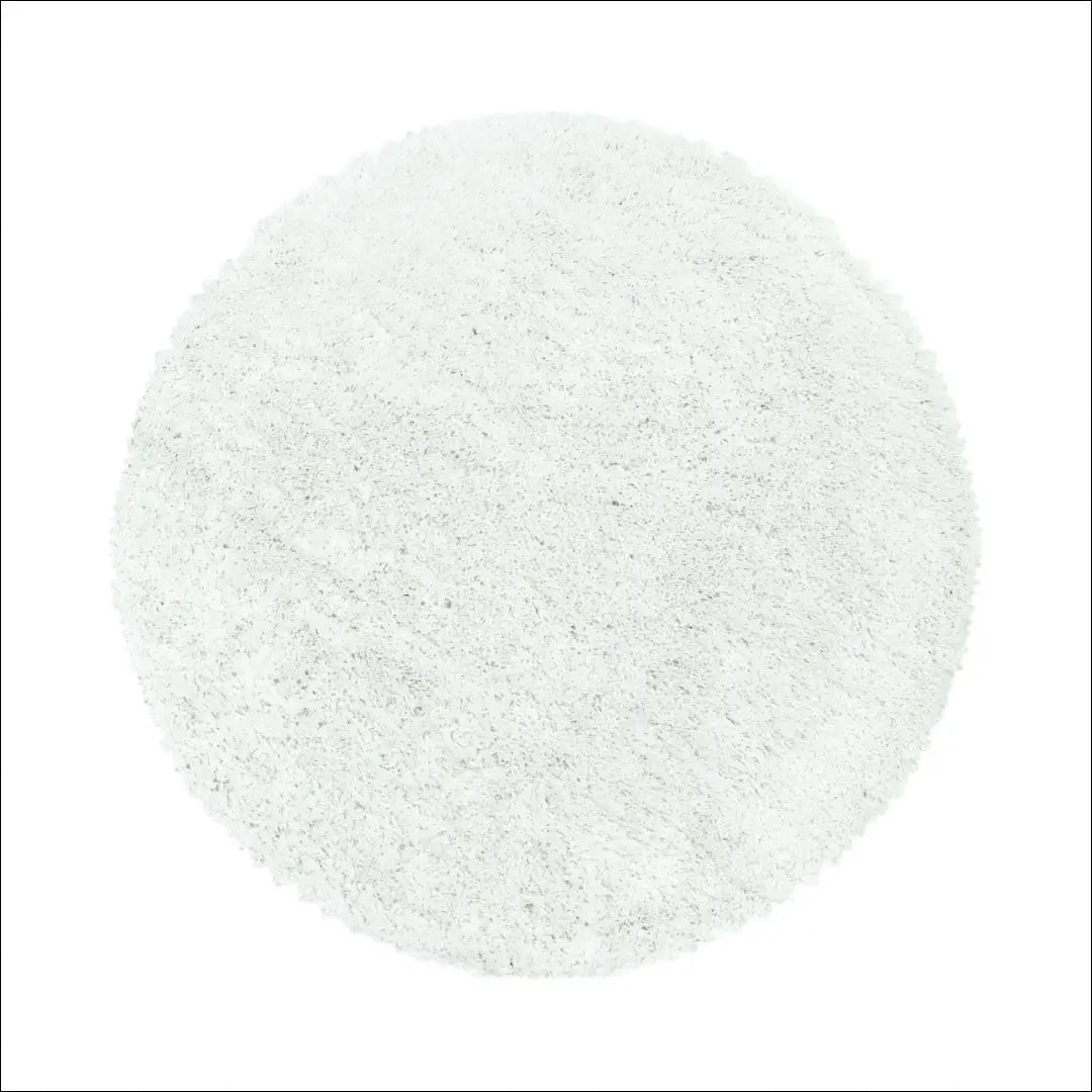 Kilimas NI2187 - €45 Save 30% 100-200, 25-50, 50-100, apvalus, color-balta 120 cm skersmuo / Balta / Poliesteris