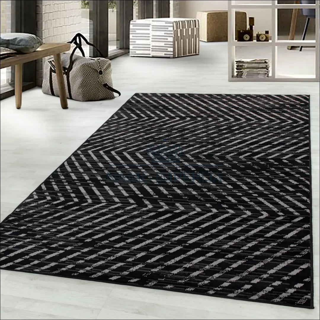 Kilimas NI2188 - €18 Save 30% 100-200, 25-50, 50-100, __label:Pristatymas 5-14 d.d., ayy 60 x 100 cm / Juoda