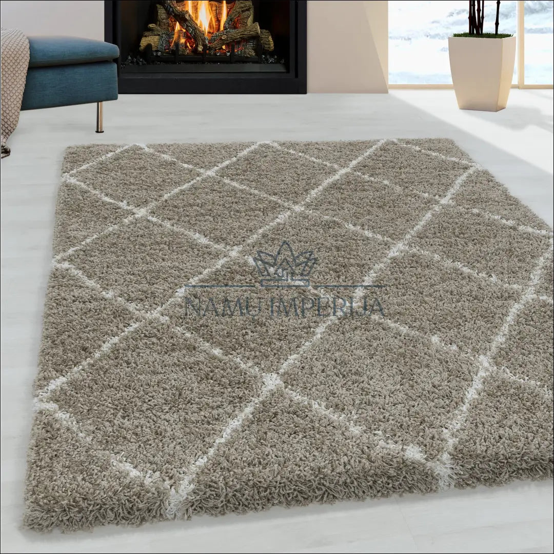 Kilimas NI2220 - €22 Save 25% 100-200, 25-50, 50-100, __label:Pristatymas 5-14 d.d., apvalus 60 x 110 cm / Smėlio