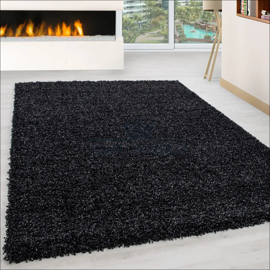 Kilimas NI2323 - €20 Save 30% 100-200, 25-50, 50-100, __label:Pristatymas 5-14 d.d., apvalus 60 x 110 cm / Antracitas