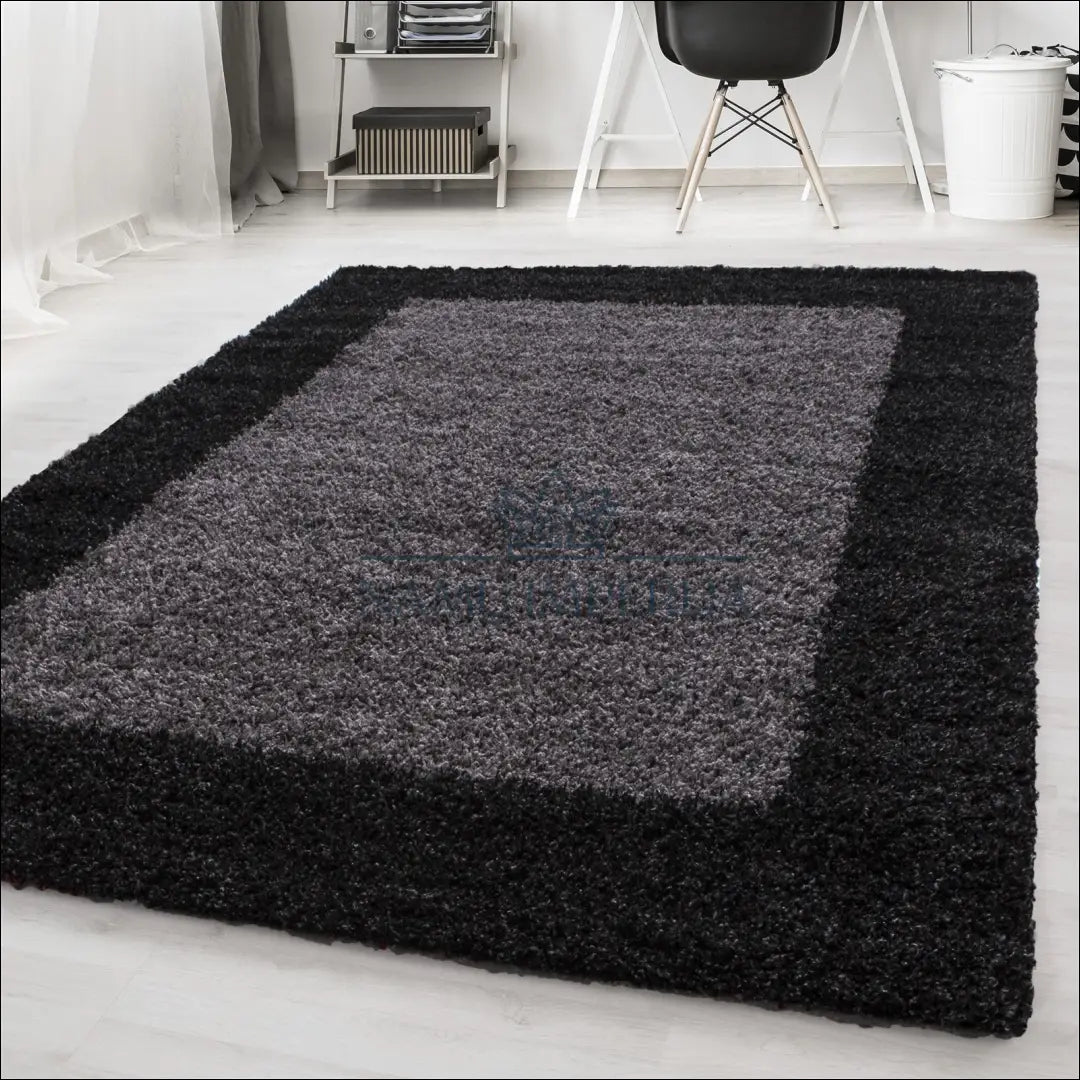 Kilimas NI2338 - €20 Save 30% 100-200, 25-50, 50-100, __label:Pristatymas 5-14 d.d., apvalus 60 x 110 cm / Antracitas