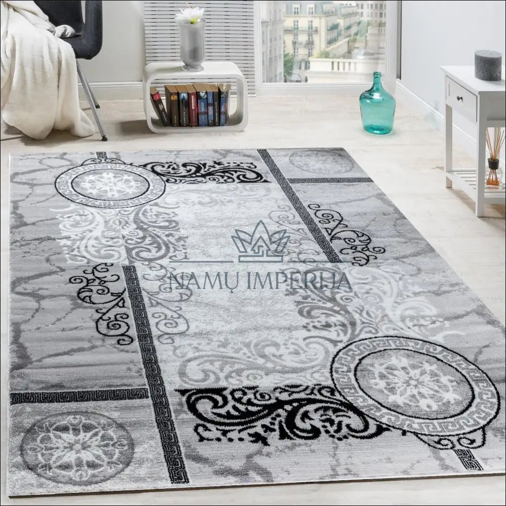 Kilimas NI2498 - €50 Save 15% 100-200, 50-100, color-pilka, Designer Rug Floral Mottled, Dydis-120-x-170-cm 240 x 340