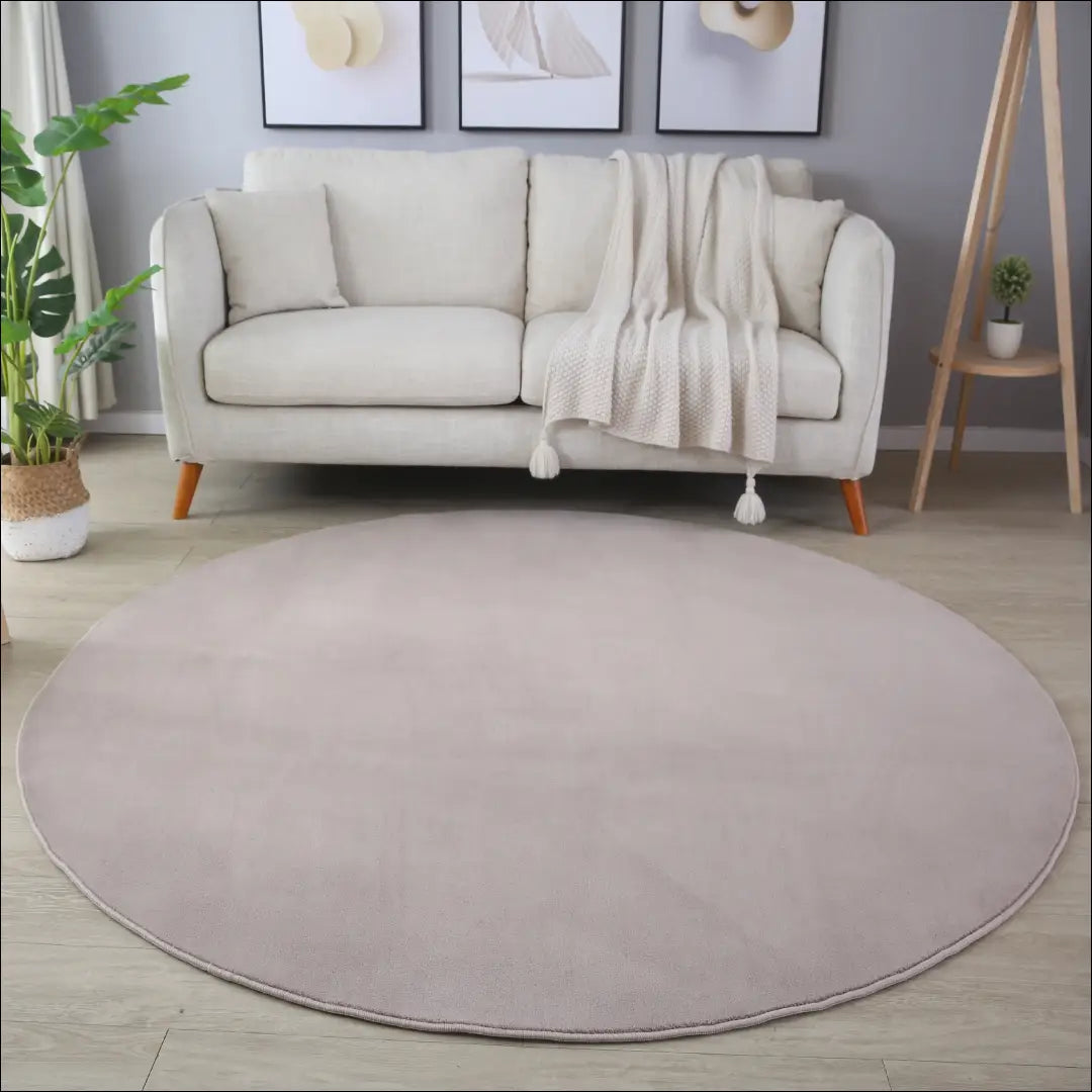 Kilimas NI2542 - €45 Save 30% 100-200, 25-50, 50-100, __label:Pristatymas 5-14 d.d., apvalus 120 cm skersmuo / Smėlio