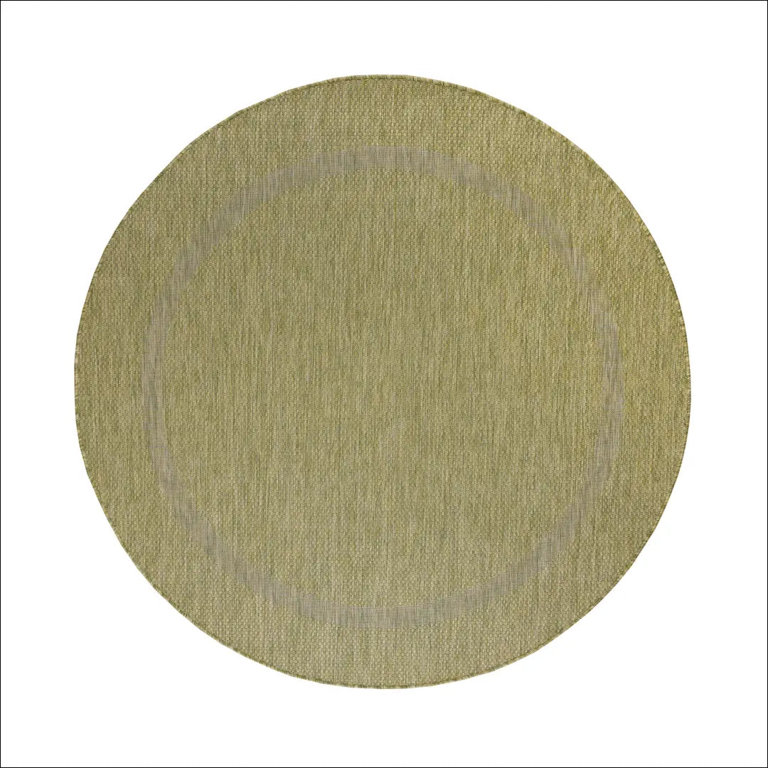 Kilimas NI2546 - €45 Save 30% 100-200, 25-50, 50-100, __label:Pristatymas 5-14 d.d., apvalus 120 cm skersmuo / Žalia