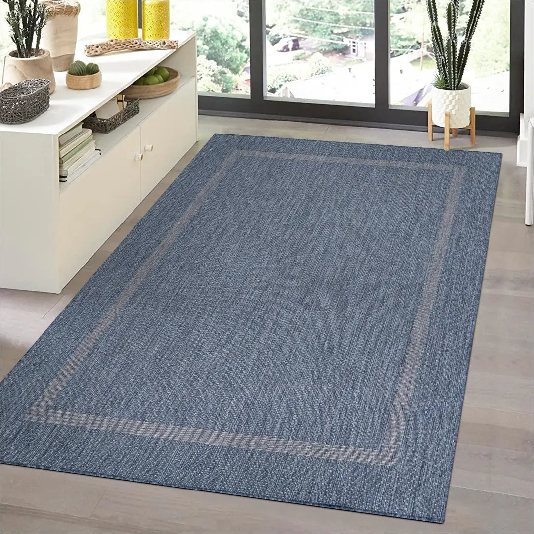 Kilimas NI2549 - €19 Save 30% 100-200, 25-50, 50-100, __label:Pristatymas 5-14 d.d., apvalus 60 x 100 cm / Mėlyna