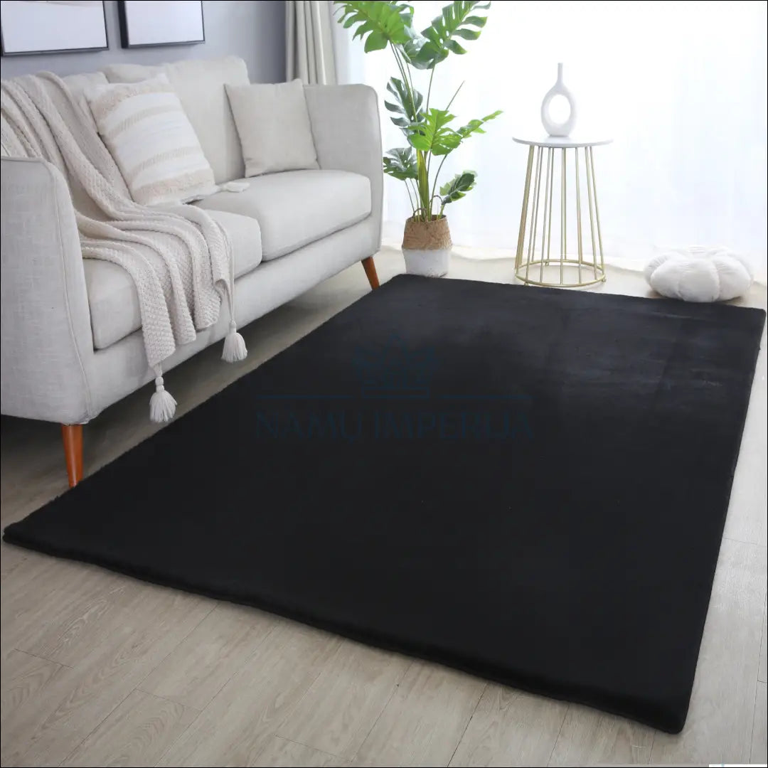 Kilimas NI2559 - €27 Save 30% 100-200, 25-50, 50-100, __label:Pristatymas 5-14 d.d., apvalus 60 x 110 cm / Juoda