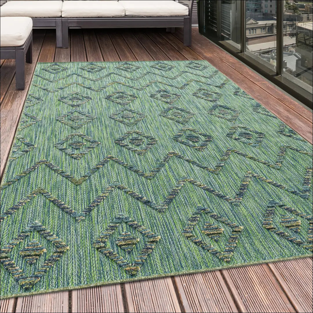 Kilimas NI2676 - €44 Save 30% 100-200, 25-50, 50-100, __label:Pristatymas 5-14 d.d., ayy 80 x 150 cm / Žalia