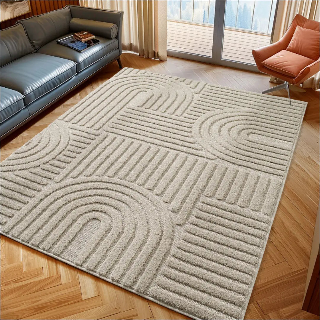 Kilimas NI2715 - €40.36 Save 15% 100-200, 25-50, 50-100, Hochflor Teppich, Jute 60 x 110 cm / Smėlio / Polipropilenas