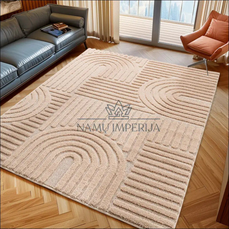 Kilimas NI2717 - €40.36 Save 15% 100-200, 25-50, 50-100, Hochflor Teppich, Jute 60 x 110 cm / Rožinė / Polipropilenas