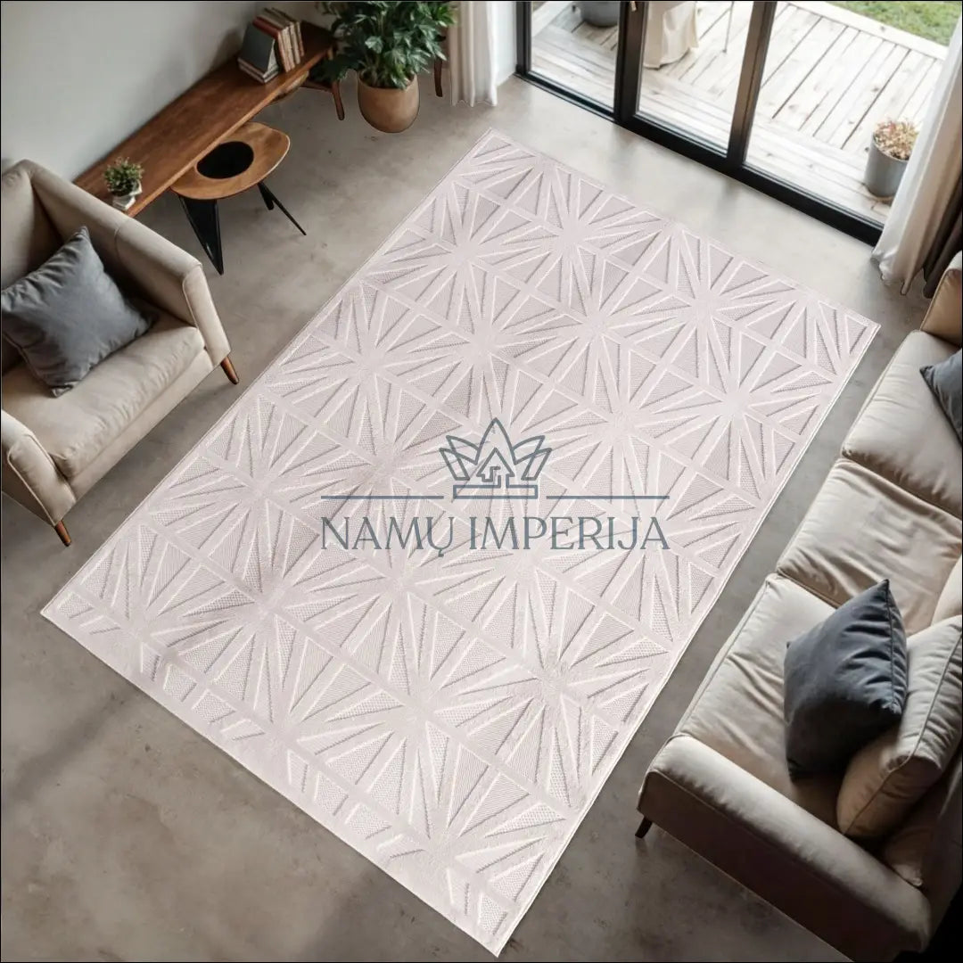 Kilimas NI2723 - €48 Save 10% 100-200, 25-50, 3D Design, 50-100, Fibrilliert Yarn 80 x 150 cm / Kremas / Polipropilenas