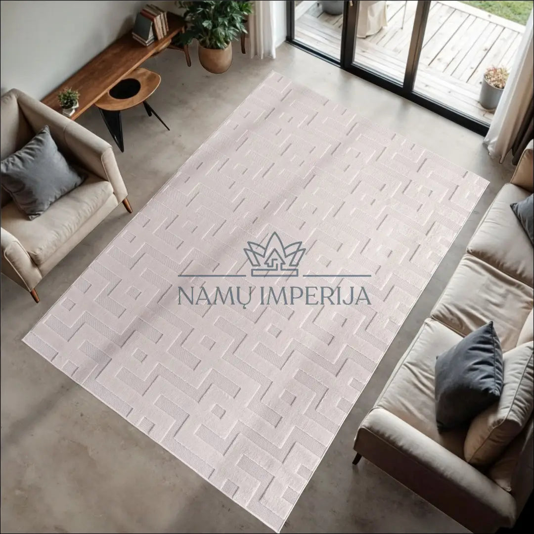 Kilimas NI2724 - €48 Save 10% 100-200, 25-50, 3D Design, 50-100, Fibrilliert Yarn 80 x 150 cm / Kremas / Polipropilenas