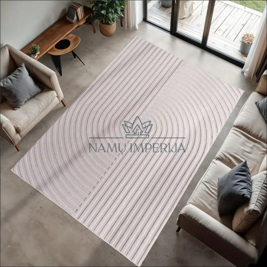 Kilimas NI2726 - €48 Save 10% 100-200, 25-50, 3D Design, 50-100, Fibrilliert Yarn 80 x 150 cm / Kremas / Polipropilenas
