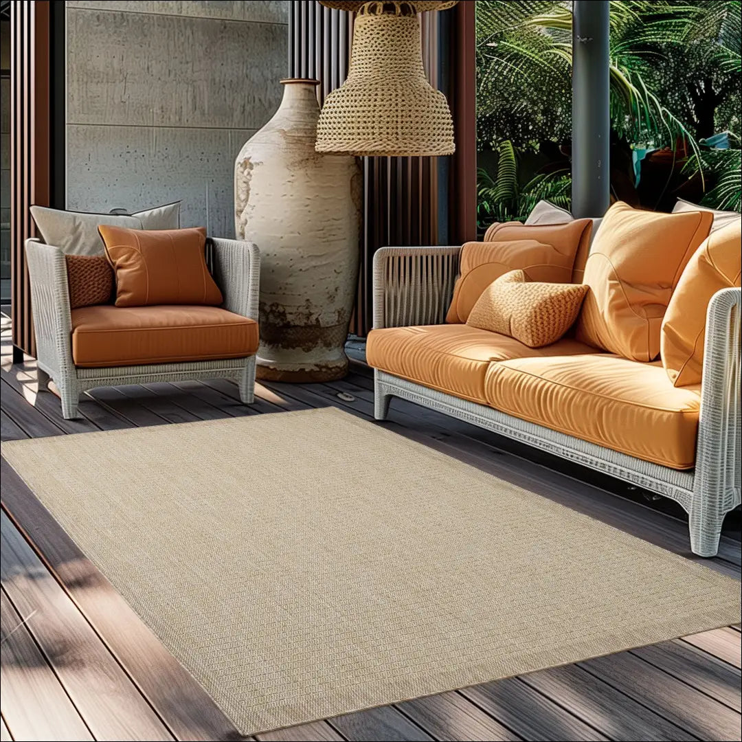 Kilimas NI2727 - €32 Save 15% 100-200, 25-50, 50-100, kilimai, lauko 60 x 100 cm / Smėlio / Polipropilenas Kilimai