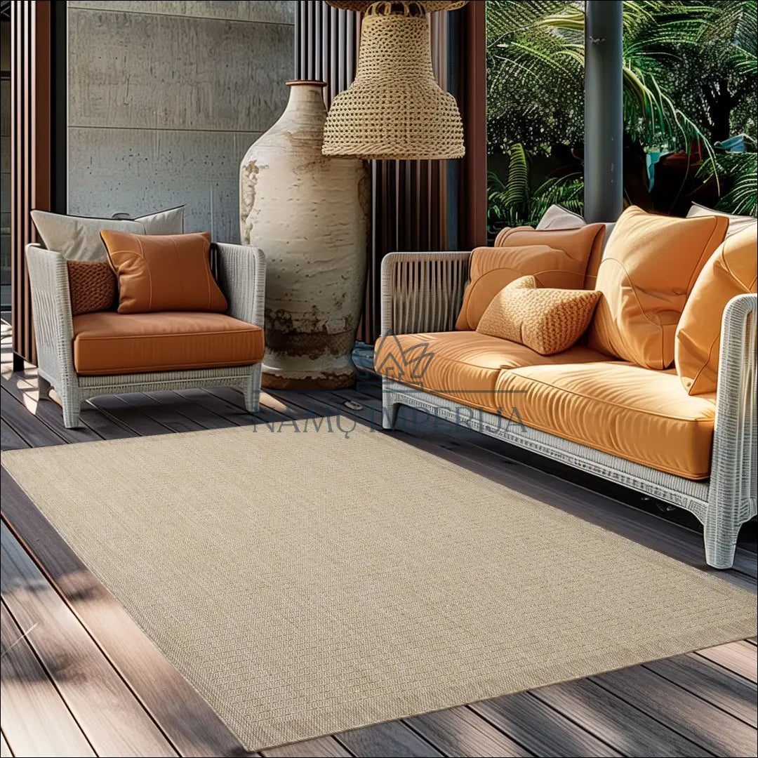 Kilimas NI2727 - €32 Save 15% 100-200, 25-50, 50-100, kilimai, lauko 60 x 100 cm / Smėlio / Polipropilenas Kilimai