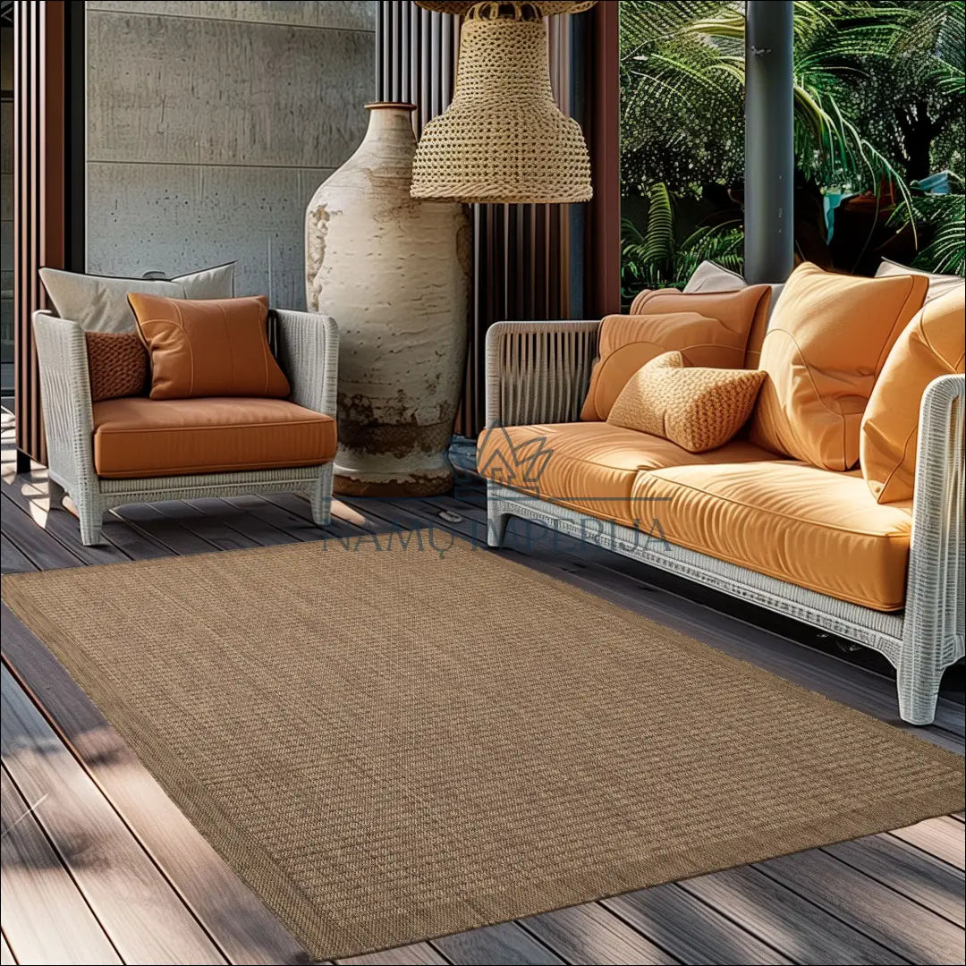 Kilimas NI2730 - €32 Save 15% 100-200, 25-50, 50-100, kilimai, lauko 60 x 100 cm / Ruda / Polipropilenas Kilimai | Namų